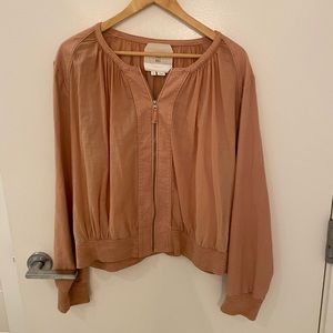 Blush light weight jacket.